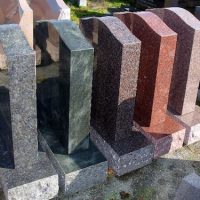 Granite headstone colours, red, green, blue, black, grey, brown